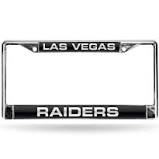 Load image into Gallery viewer, Las Vegas Raiders License plate Frame laser cut chrome. Laser Frame Rico Industries 
