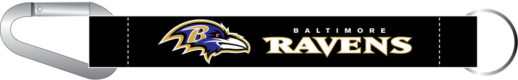 Baltimore Ravens Small Carabiner Lanyard Keychain