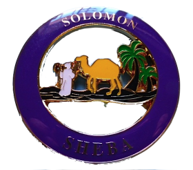 Solomon Queen of Sheba Cut Out Alloy Zinc Car Emblem