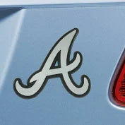 Atlanta Braves 3D Auto Emblem - Chrome